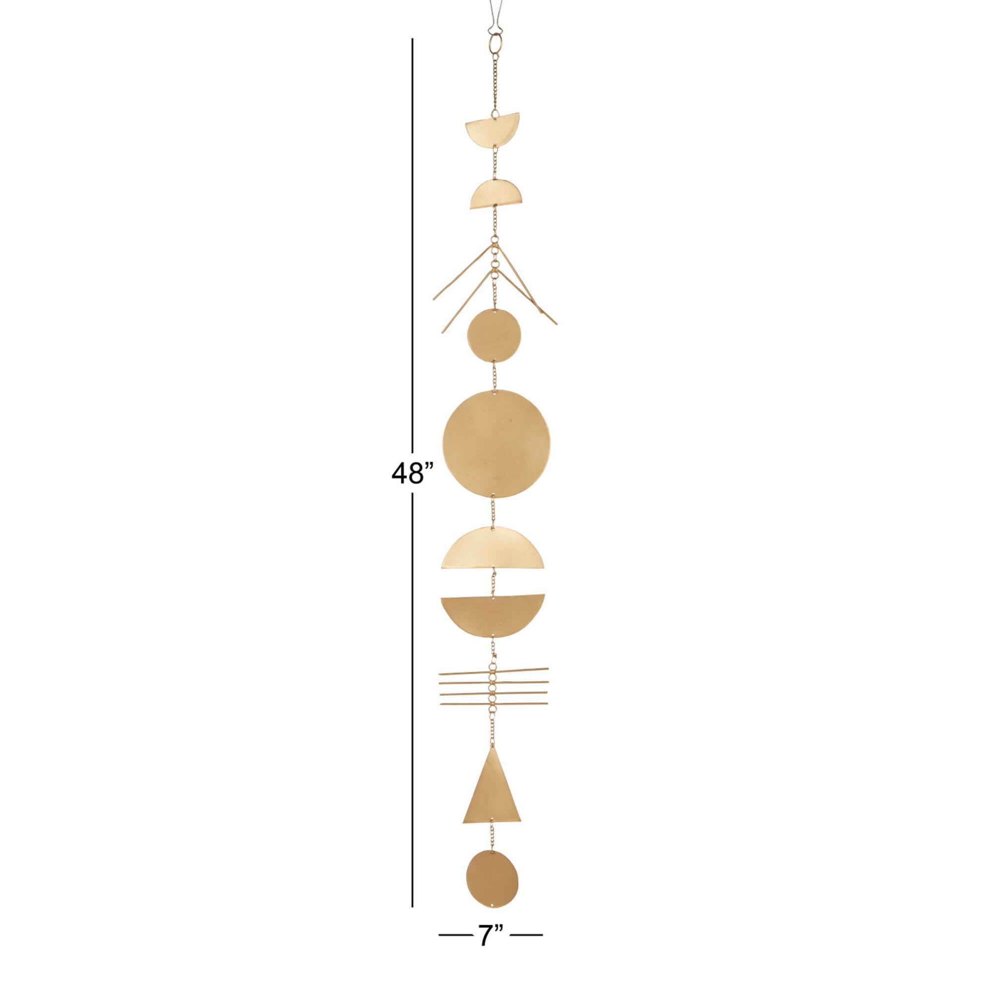 48" Gold Metal Eclectic Wind Chime, 2ct.